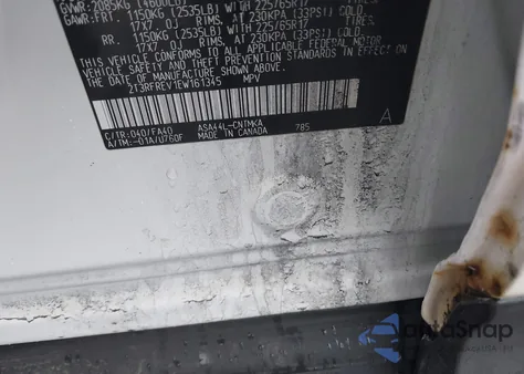 2014 Toyota Rav4 Xle from USA, damaged, VIN 2T3RFREV1EW161345